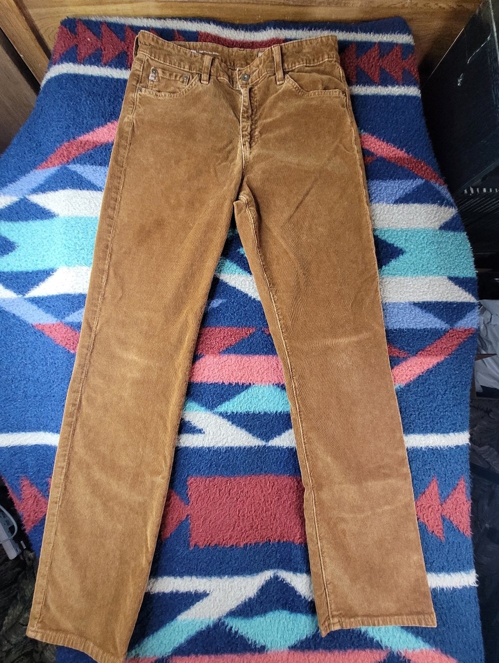 Adriano Goldschmied Corduroy Pants Womens Sz 30 Brown Mari High Rise Slim